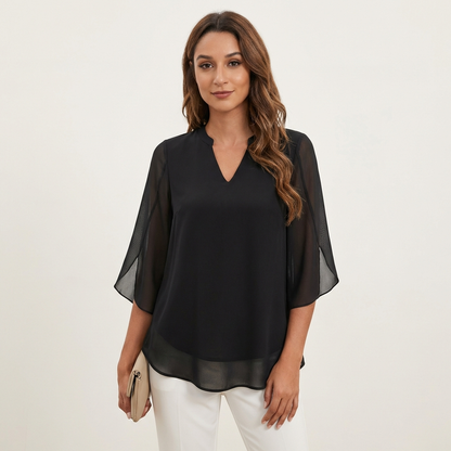 Claudia | V-Neck Blouse