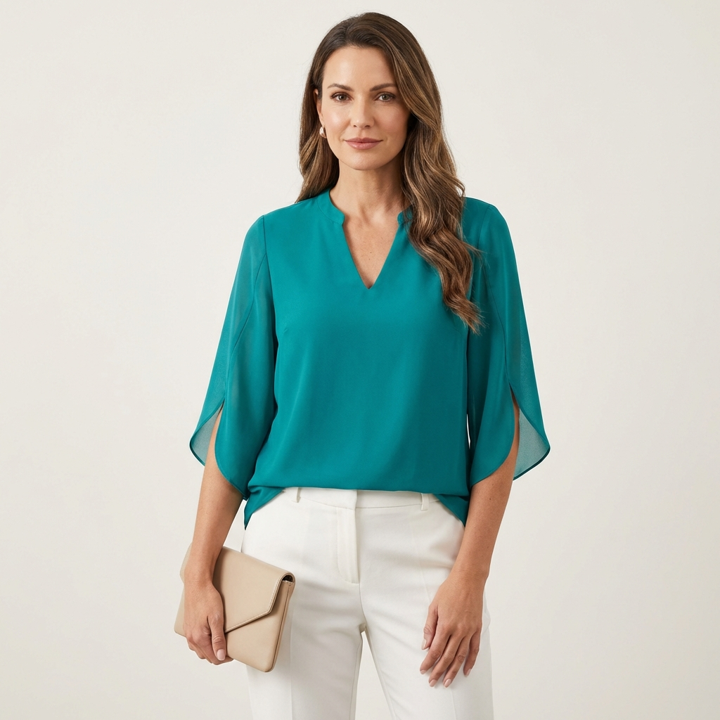 Claudia | V-Neck Blouse