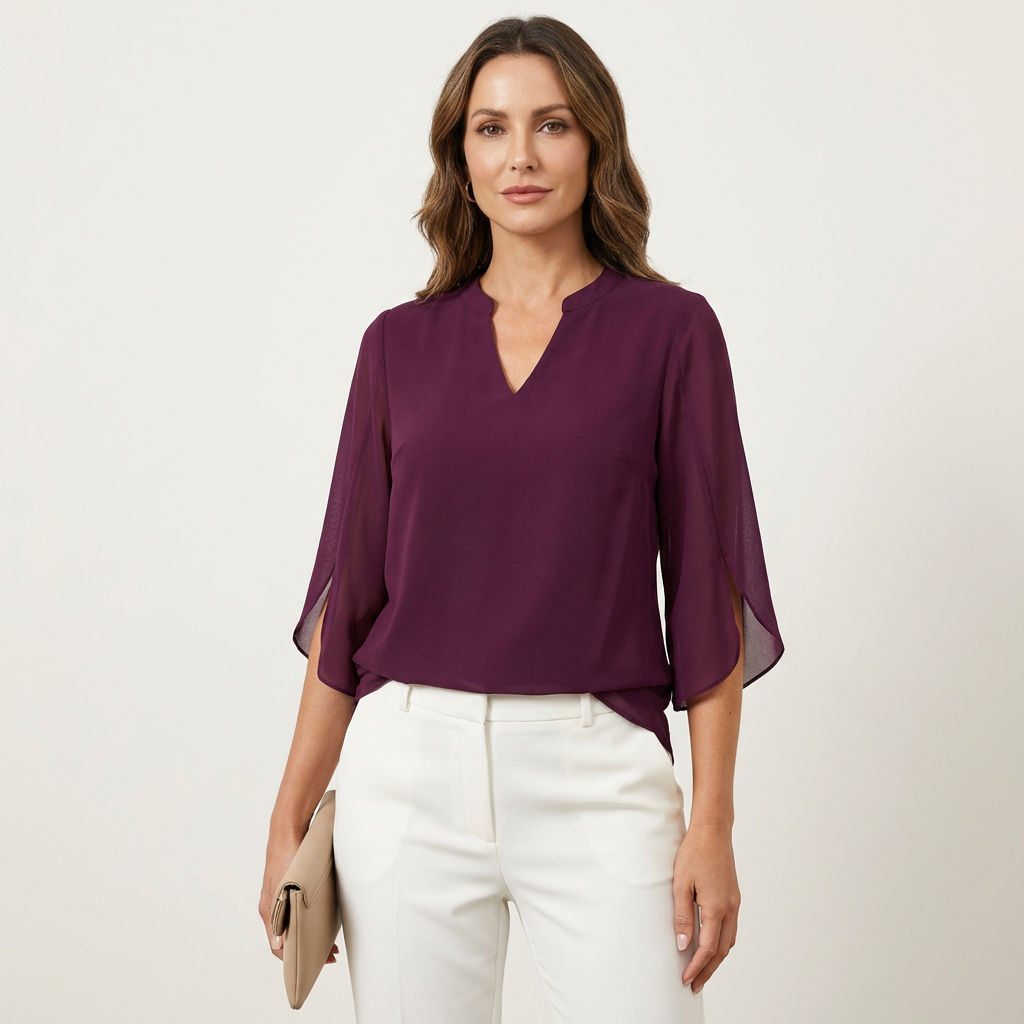 Claudia | V-Neck Blouse