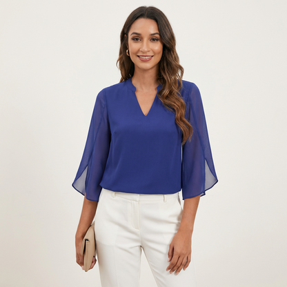 Claudia | V-Neck Blouse