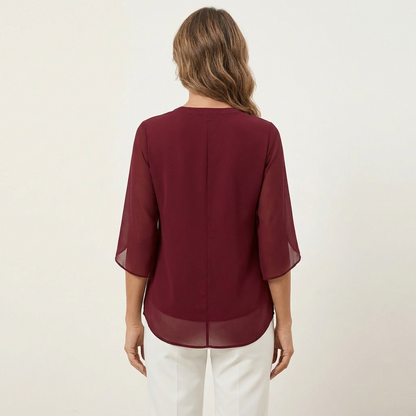Claudia | V-Neck Blouse