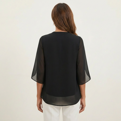 Claudia | V-Neck Blouse
