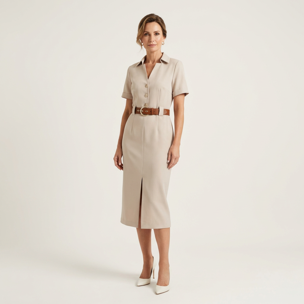 Ruby | Casual Split Midi Dress