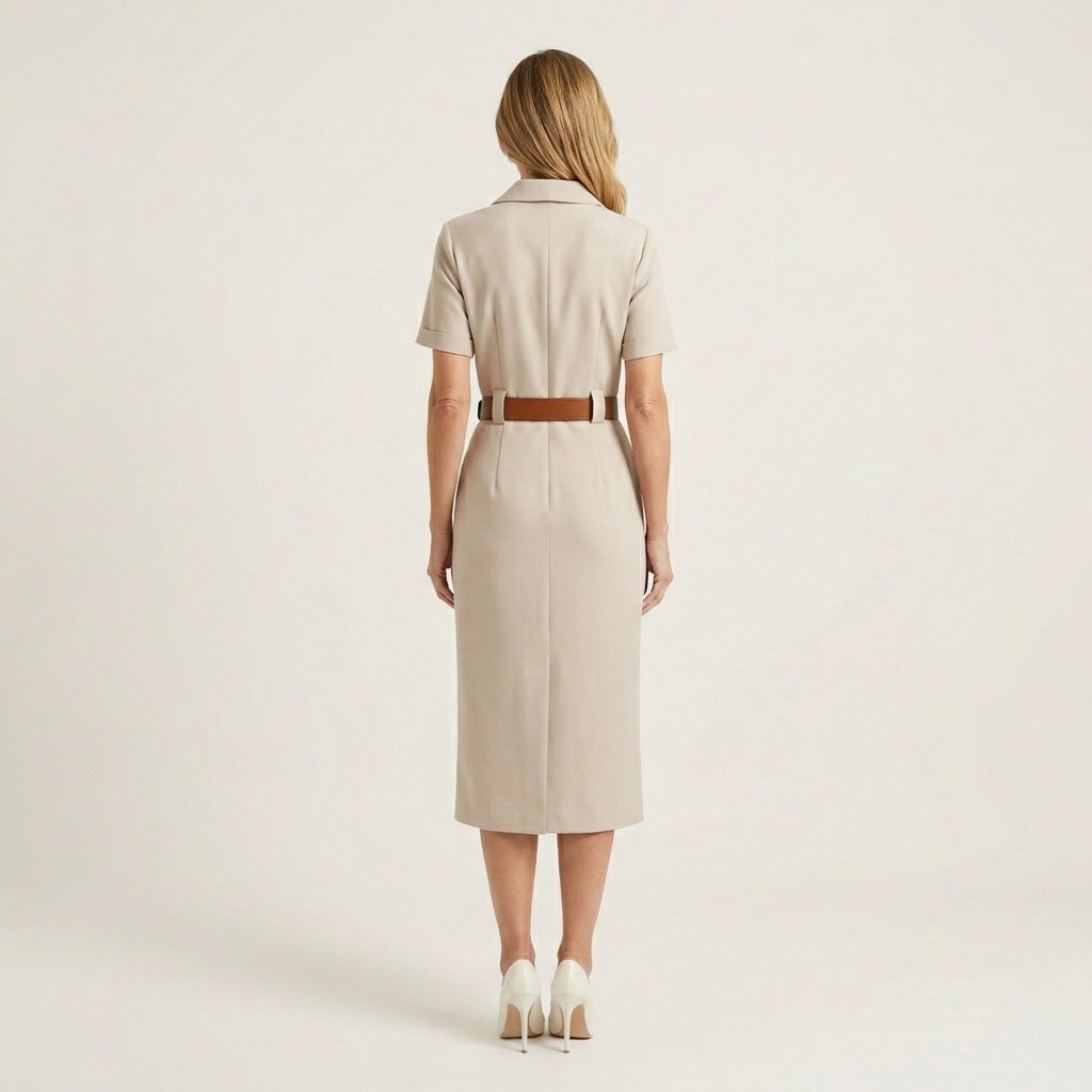 Ruby | Casual Split Midi Dress