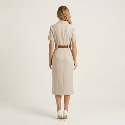 Ruby | Casual Split Midi Dress