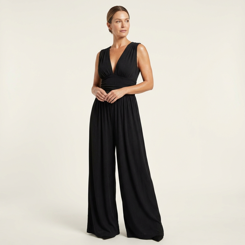 Serena | Chic Sleeveless Wide-Leg Jumpsuit