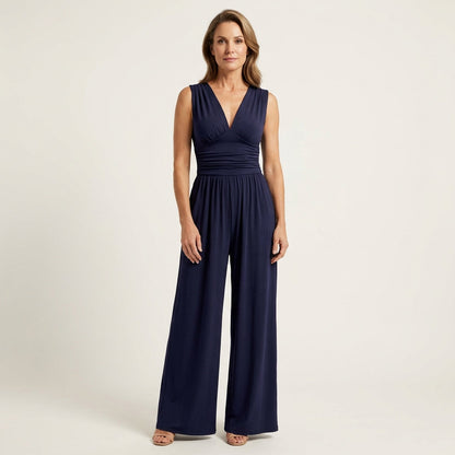 Serena | Chic Sleeveless Wide-Leg Jumpsuit