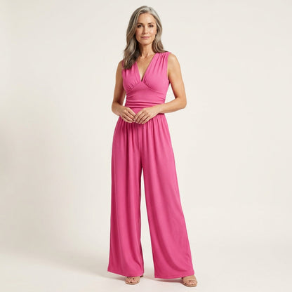Serena | Chic Sleeveless Wide-Leg Jumpsuit