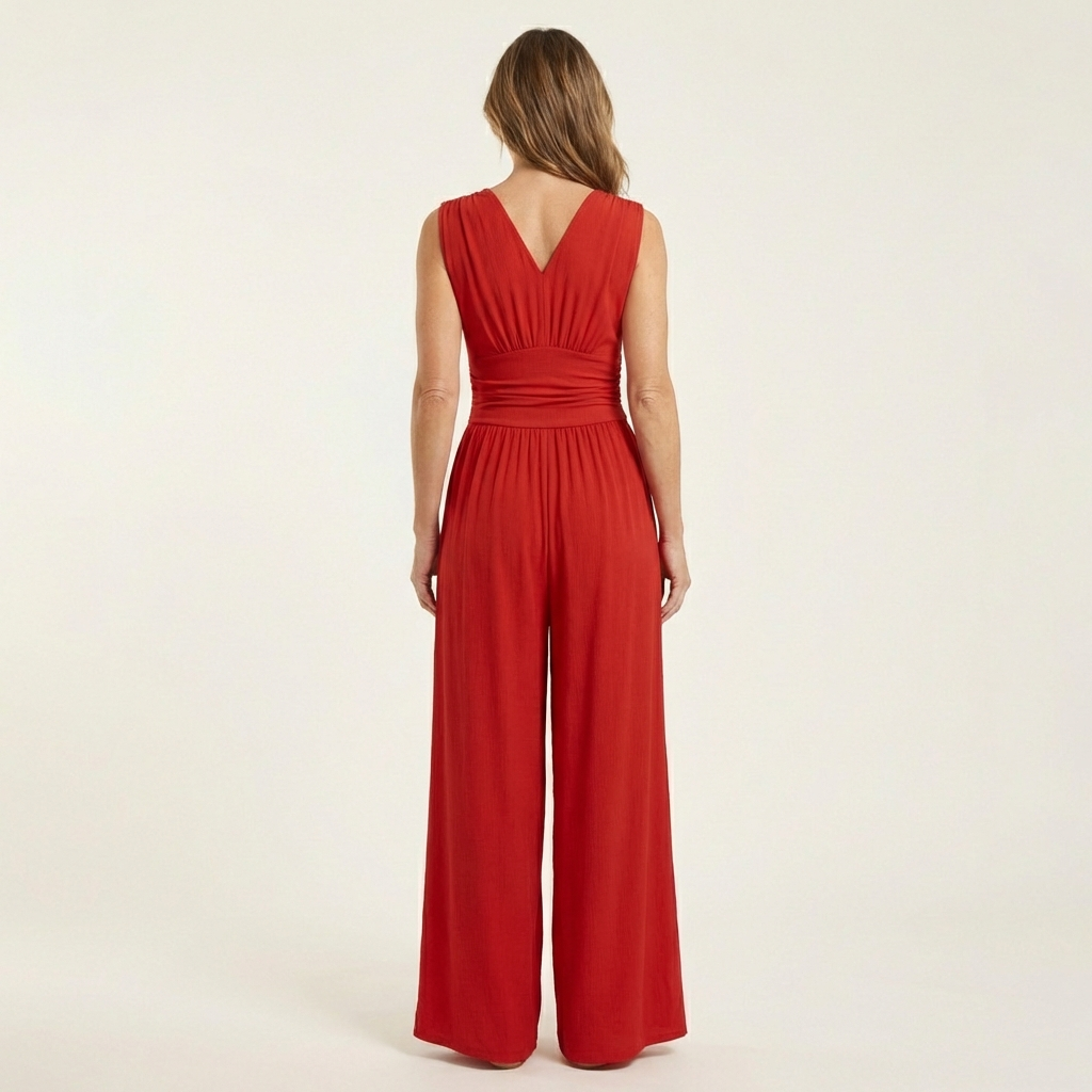 Serena | Chic Sleeveless Wide-Leg Jumpsuit
