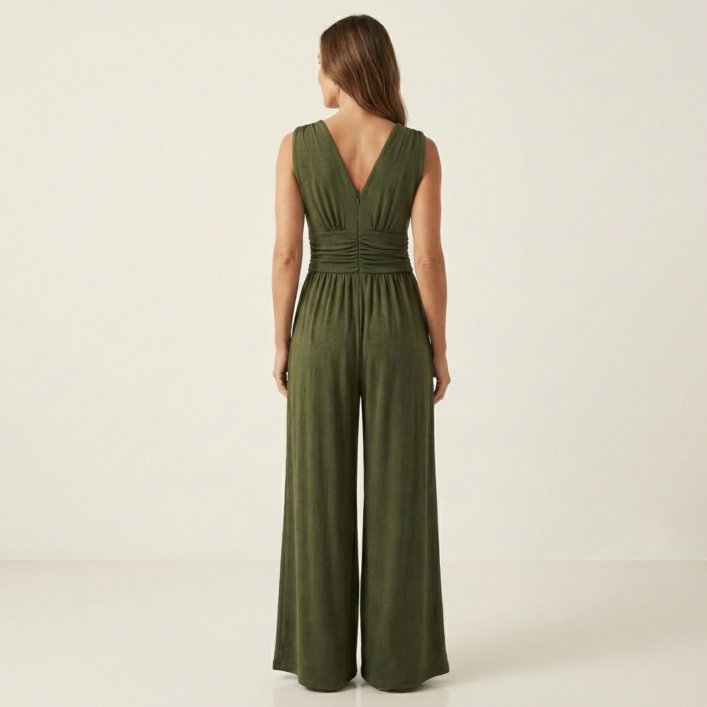 Serena | Chic Sleeveless Wide-Leg Jumpsuit