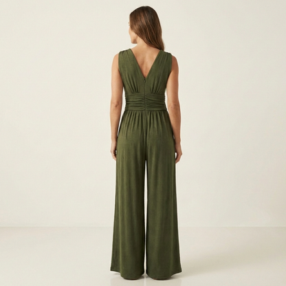 Serena | Chic Sleeveless Wide-Leg Jumpsuit