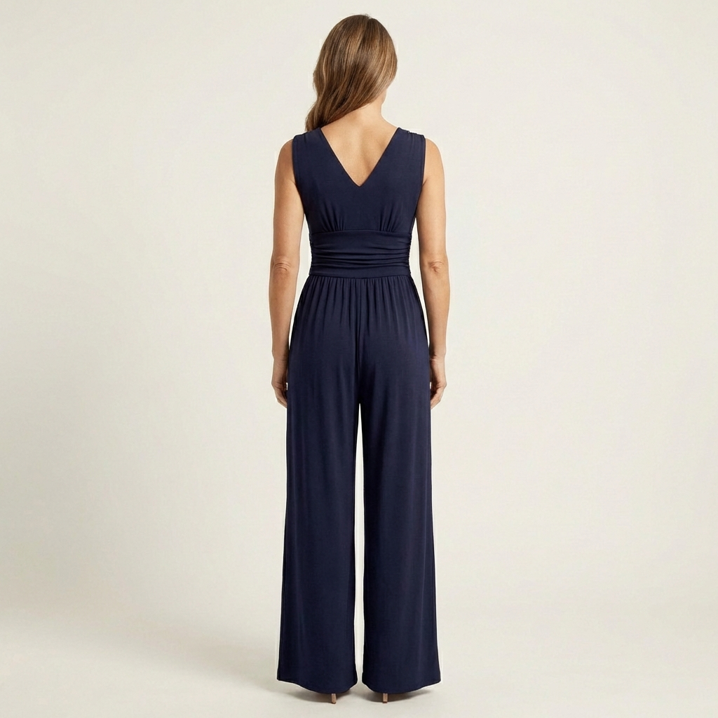 Serena | Chic Sleeveless Wide-Leg Jumpsuit