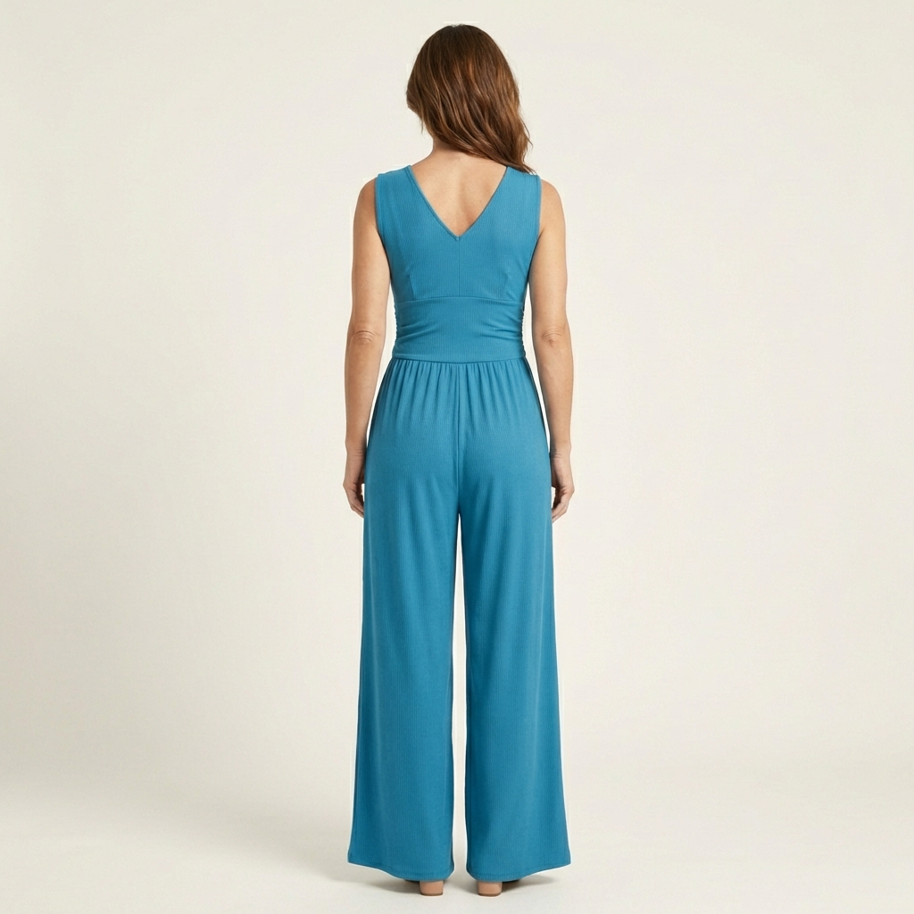 Serena | Chic Sleeveless Wide-Leg Jumpsuit