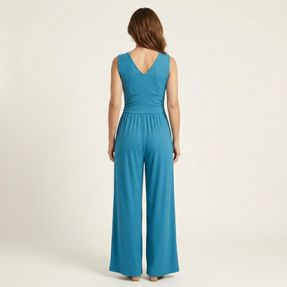 Serena | Chic Sleeveless Wide-Leg Jumpsuit