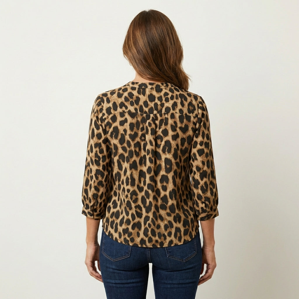 Azula | Leopard Print Blouse