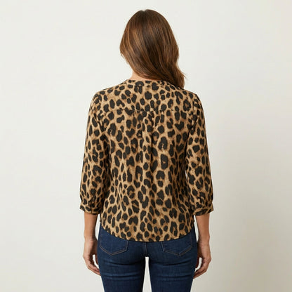 Azula | Leopard Print Blouse