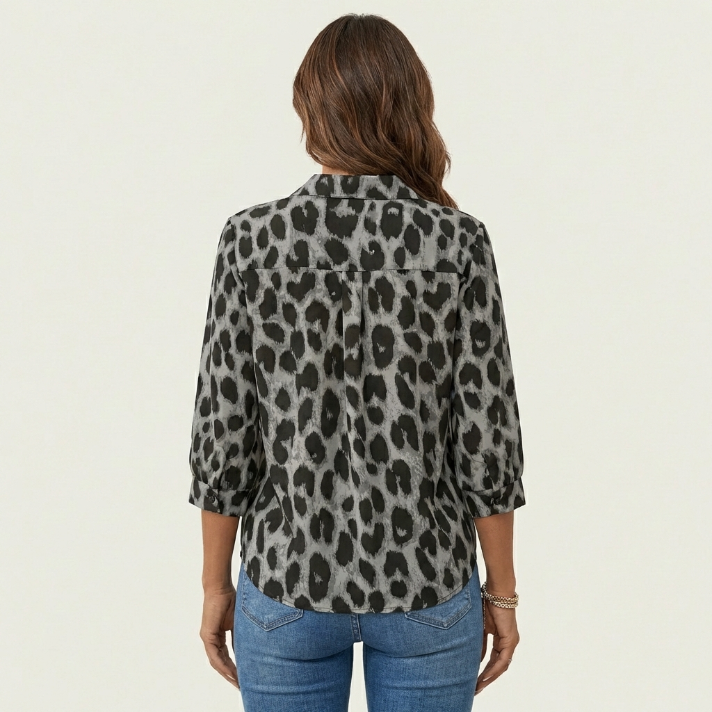 Azula | Leopard Print Blouse