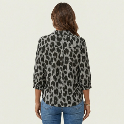 Azula | Leopard Print Blouse