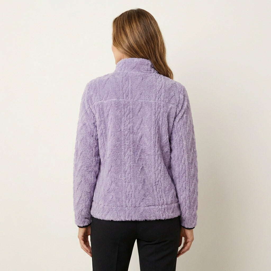 Eliana | Fluffy Half-Zip Sweatshirt