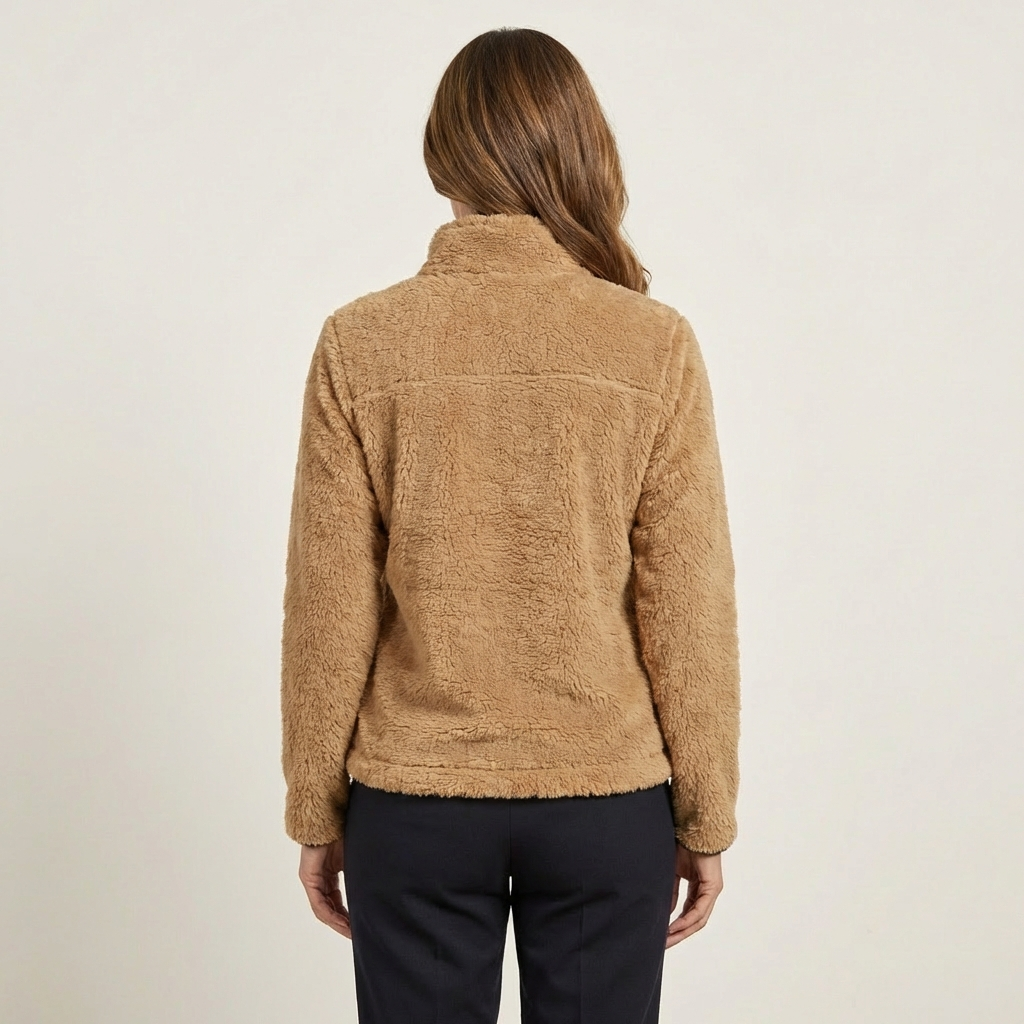 Eliana | Fluffy Half-Zip Sweatshirt