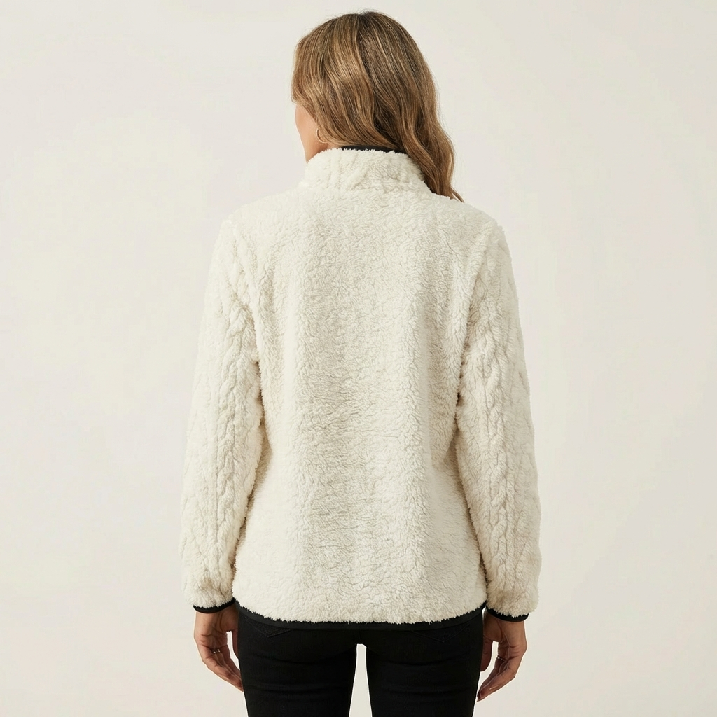 Eliana | Fluffy Half-Zip Sweatshirt