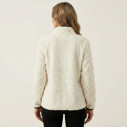 Eliana | Fluffy Half-Zip Sweatshirt