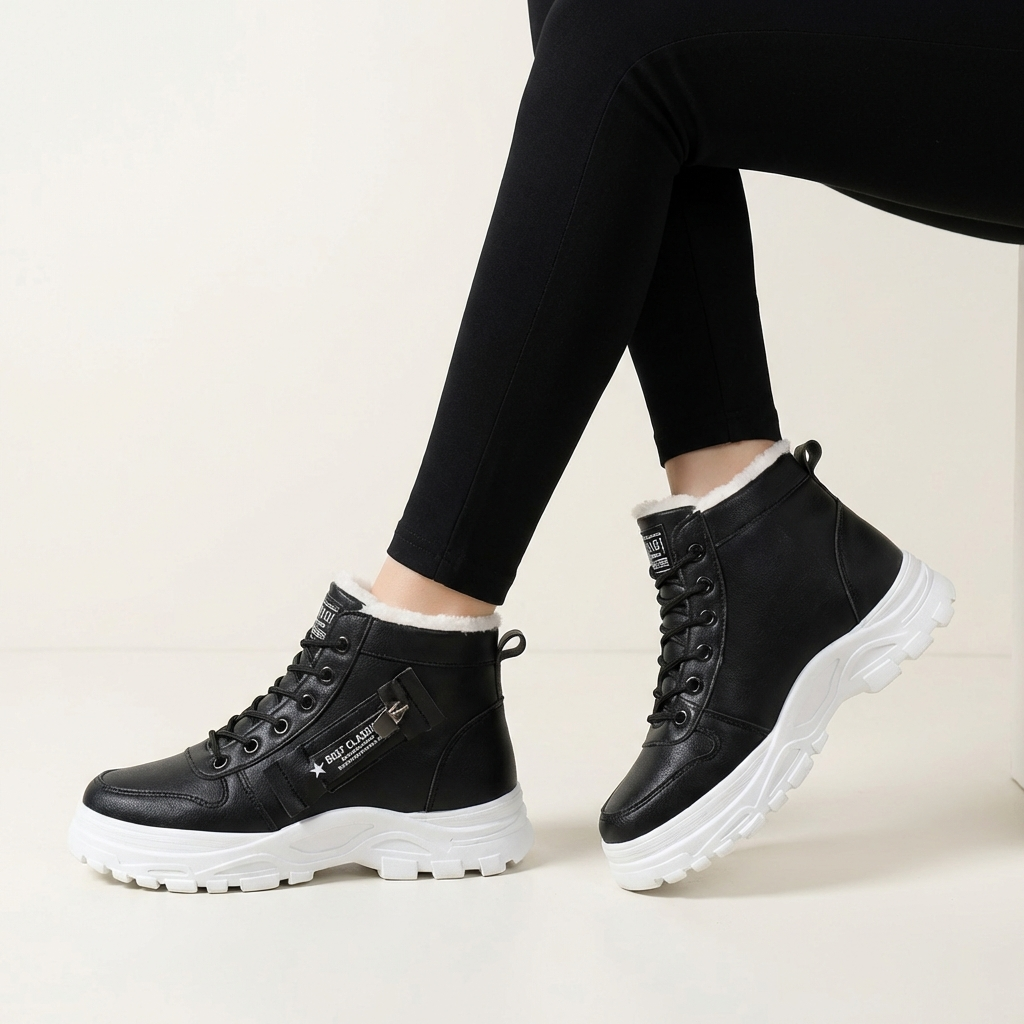 Naima | Waterproof Lace-Up Winter Boots