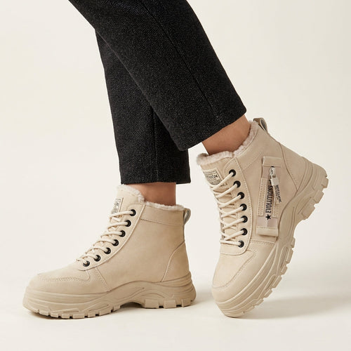 Naima | Waterproof Lace-Up Winter Boots