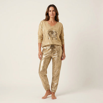 Emma | Sequin V-Neck Two-Piece Set