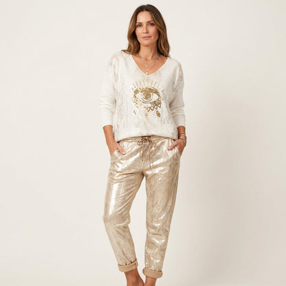 Emma | Sequin V-Neck Two-Piece Set