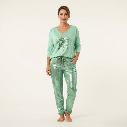 Emma | Sequin V-Neck Two-Piece Set