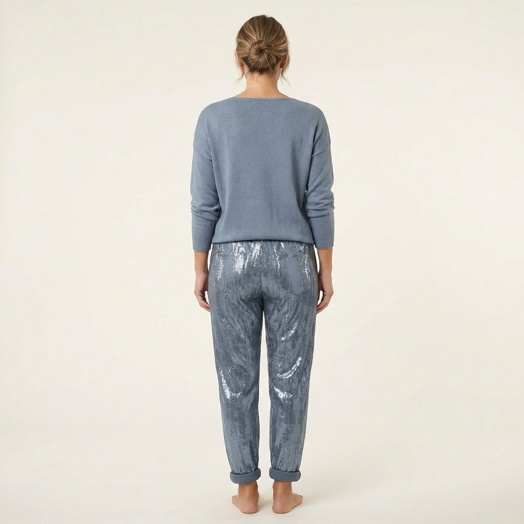 Emma | Sequin V-Neck Two-Piece Set