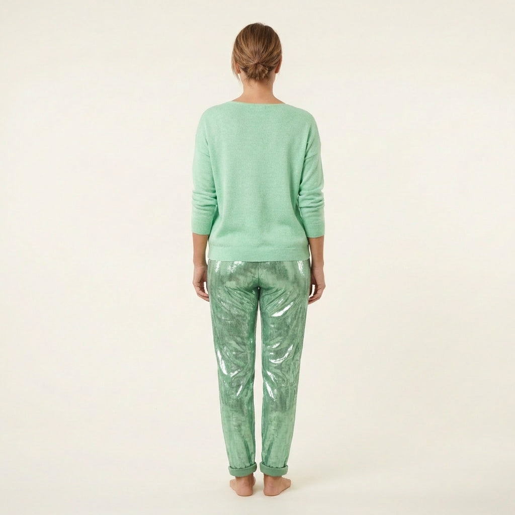 Emma | Sequin V-Neck Two-Piece Set