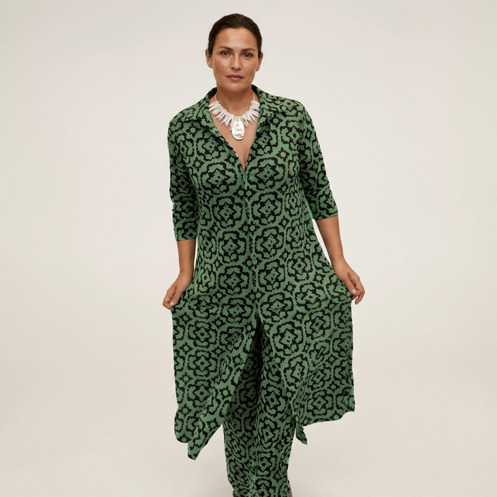 Amelia | Button-Front Two-Piece Set