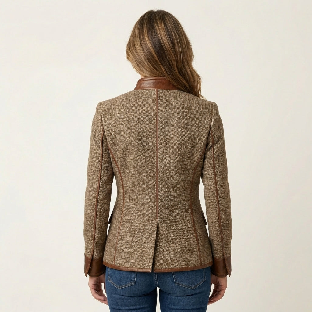 Helena | Elegant Structured Tweed Jacket
