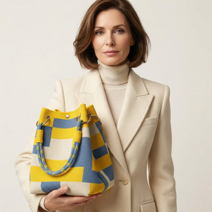 Aryanne | Woven Bucket Handbag
