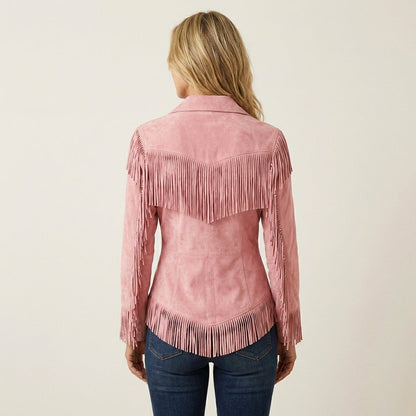 Chrissie | Suede-Feel Button-Up Shirt