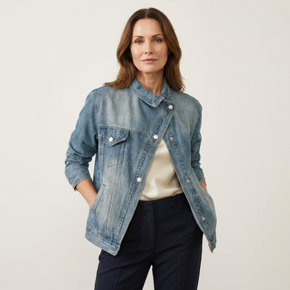 Cora | Street Style Asymmetric Button Jacket