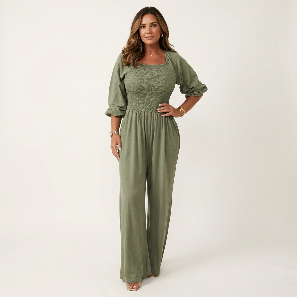 Natasha | Elastic Waist Jumpsuit