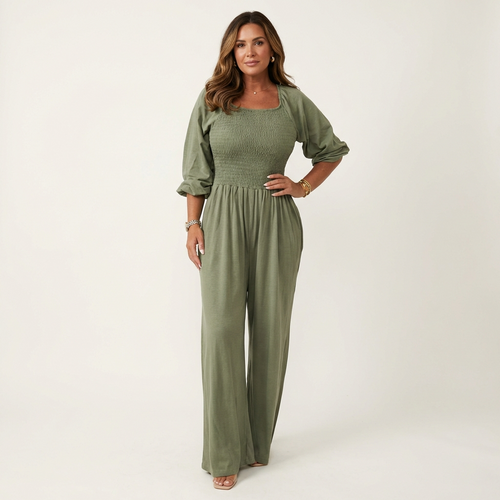 Natasha | Elastic Waist Jumpsuit