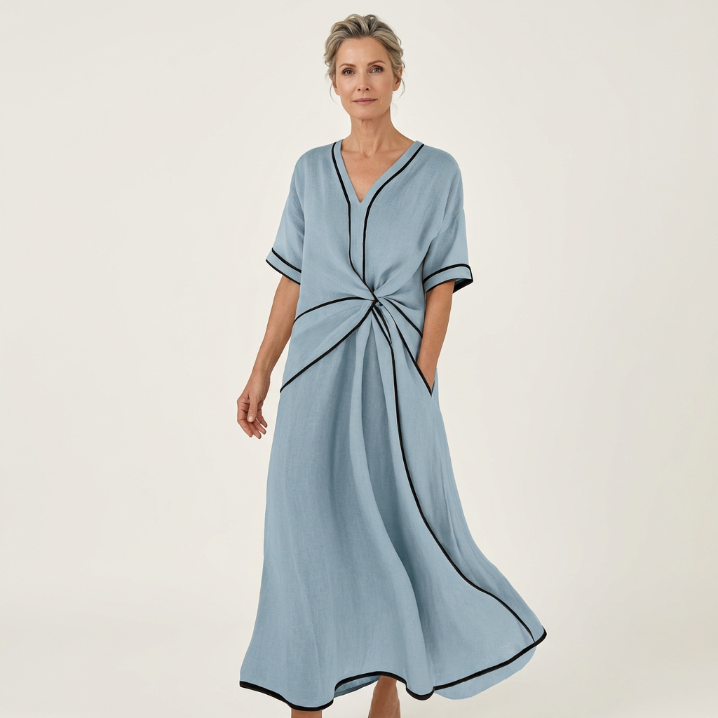 Oriana | Linen Midi Dress