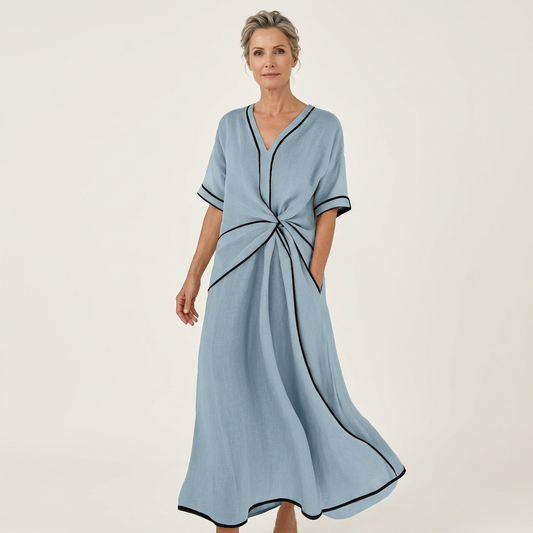 Oriana | Linen Midi Dress