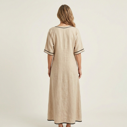 Oriana | Linen Midi Dress