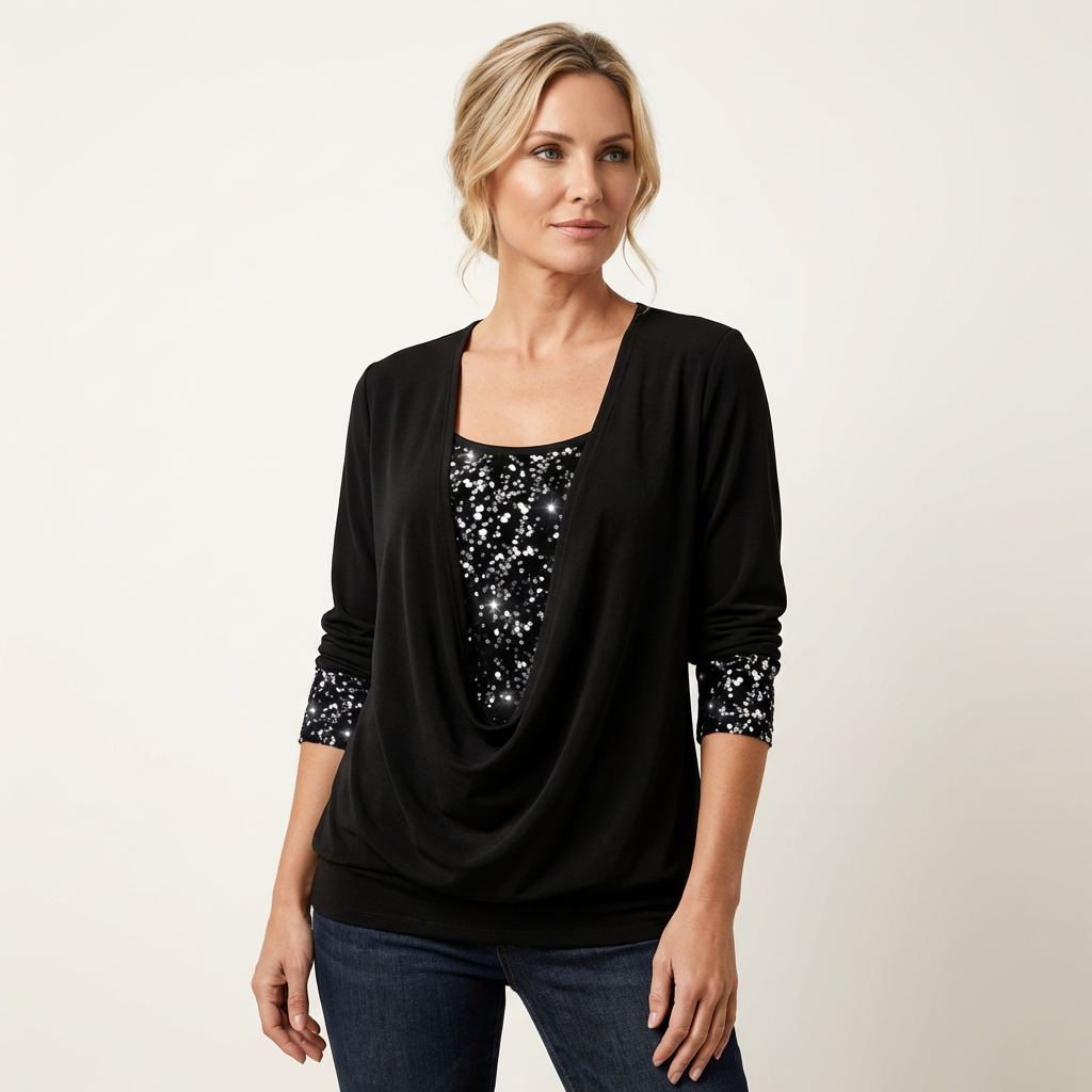 Ariella | Draped Soft-Touch Blouse