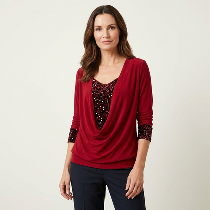 Ariella | Draped Soft-Touch Blouse