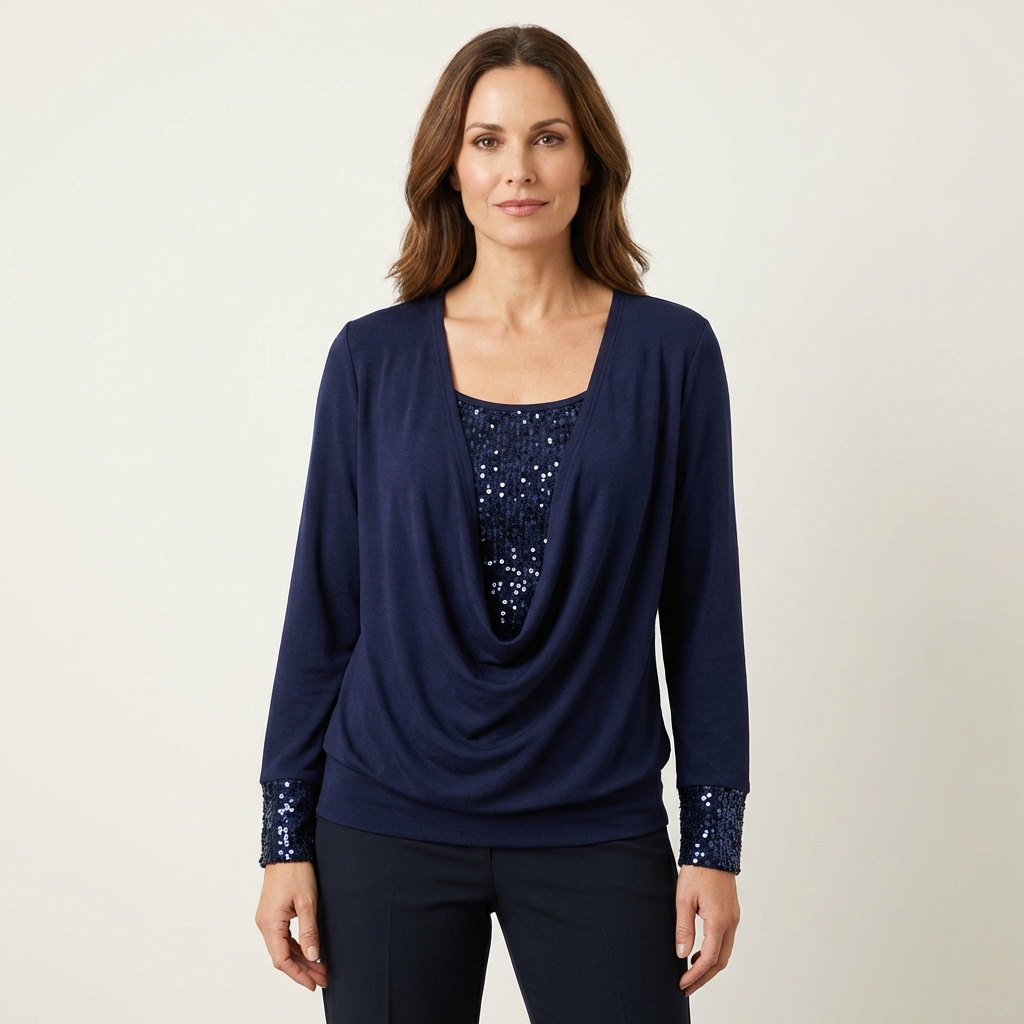 Ariella | Draped Soft-Touch Blouse