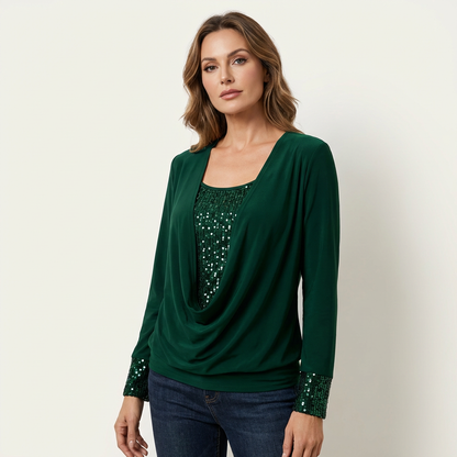 Ariella | Draped Soft-Touch Blouse