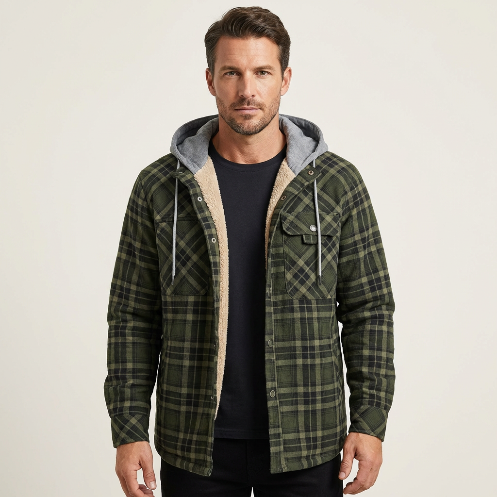 Dave | Plaid Insulated Jacket