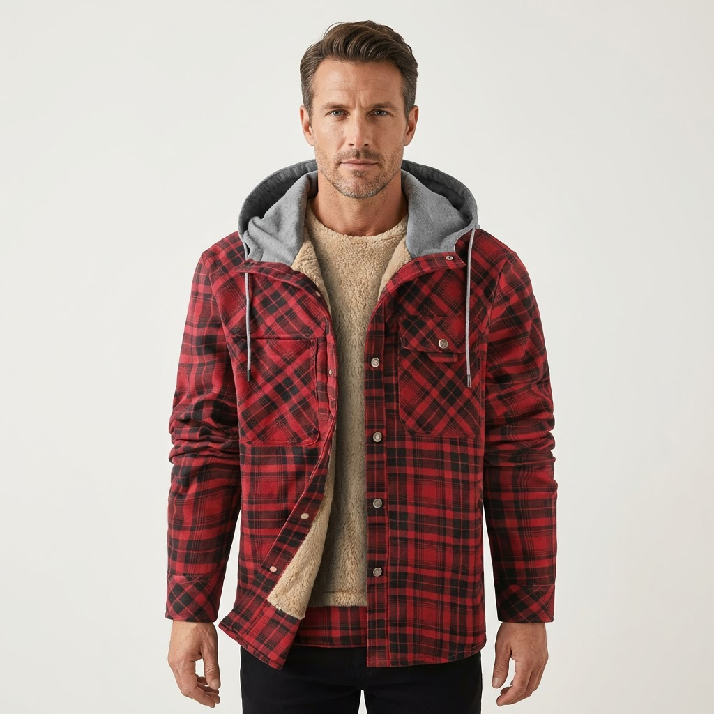 Dave | Plaid Insulated Jacket
