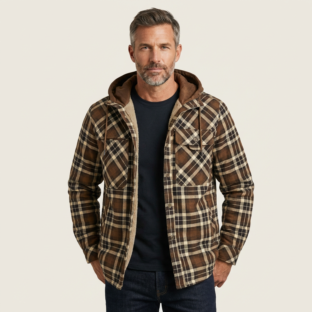 Dave | Plaid Insulated Jacket